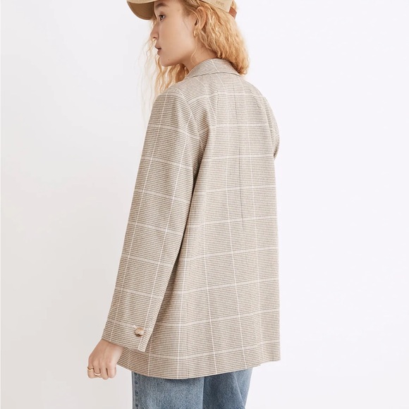 [NWT] Madewell Dorset Blazer in Windowpane (XXS) - Picture 2 of 10